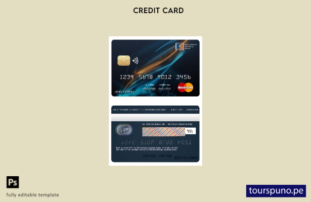 lista para imprimir la plantilla mastercard de la Caja de Ahorros de Botswana